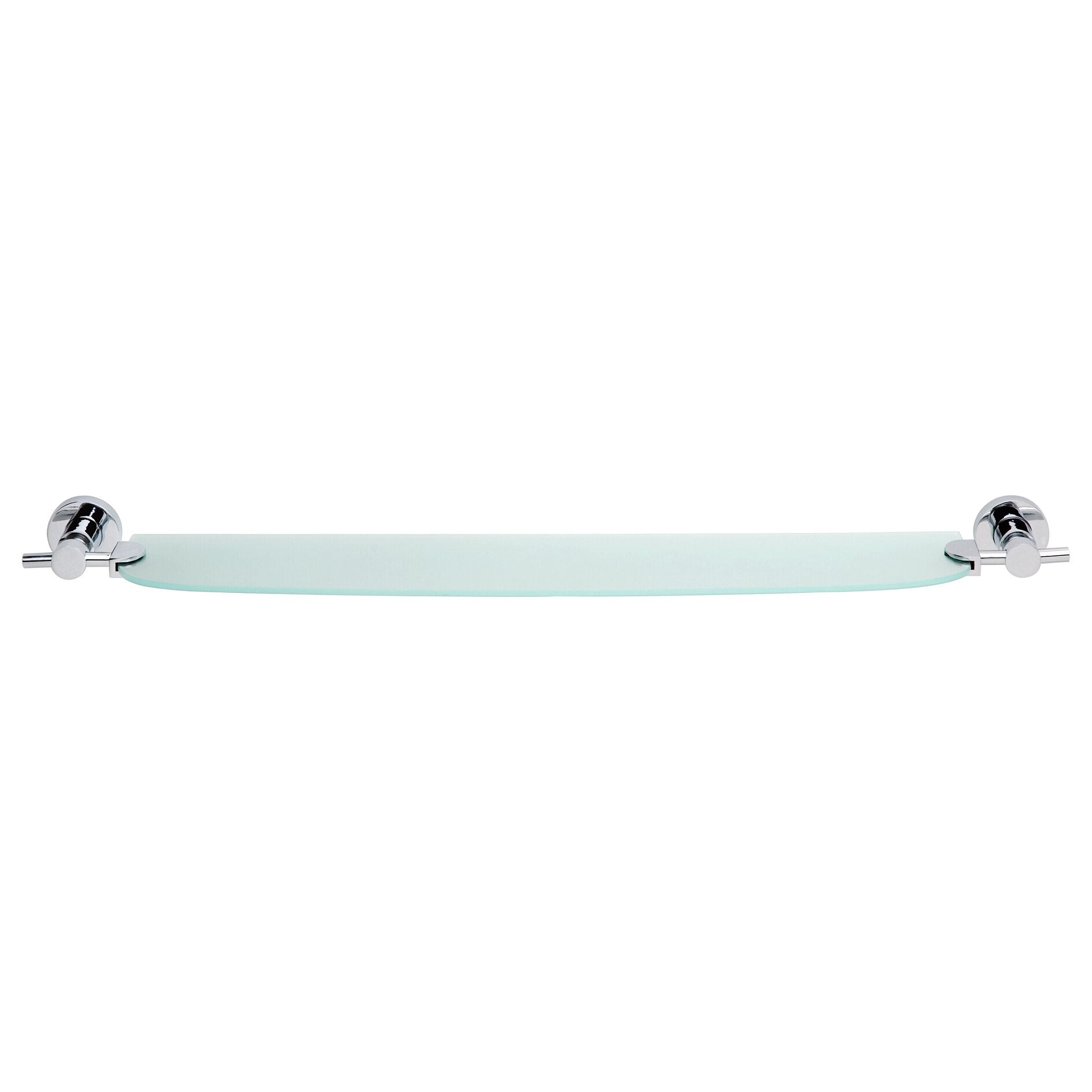 TESA Seifenhalter – Glas/Metall, Kleben (Klebekissen), 70×5×13,5 cm, Chrom/Weiss