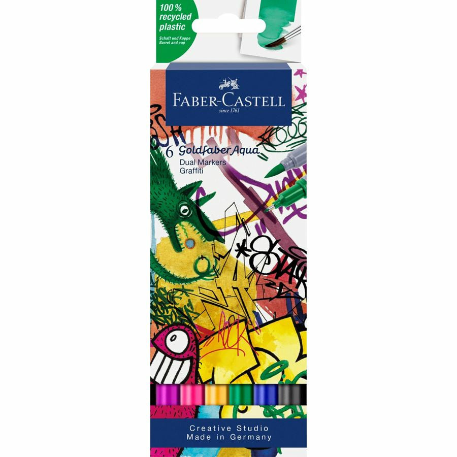 Faber-Castell Goldfaber Fineliner – 6er-Set – sortiert