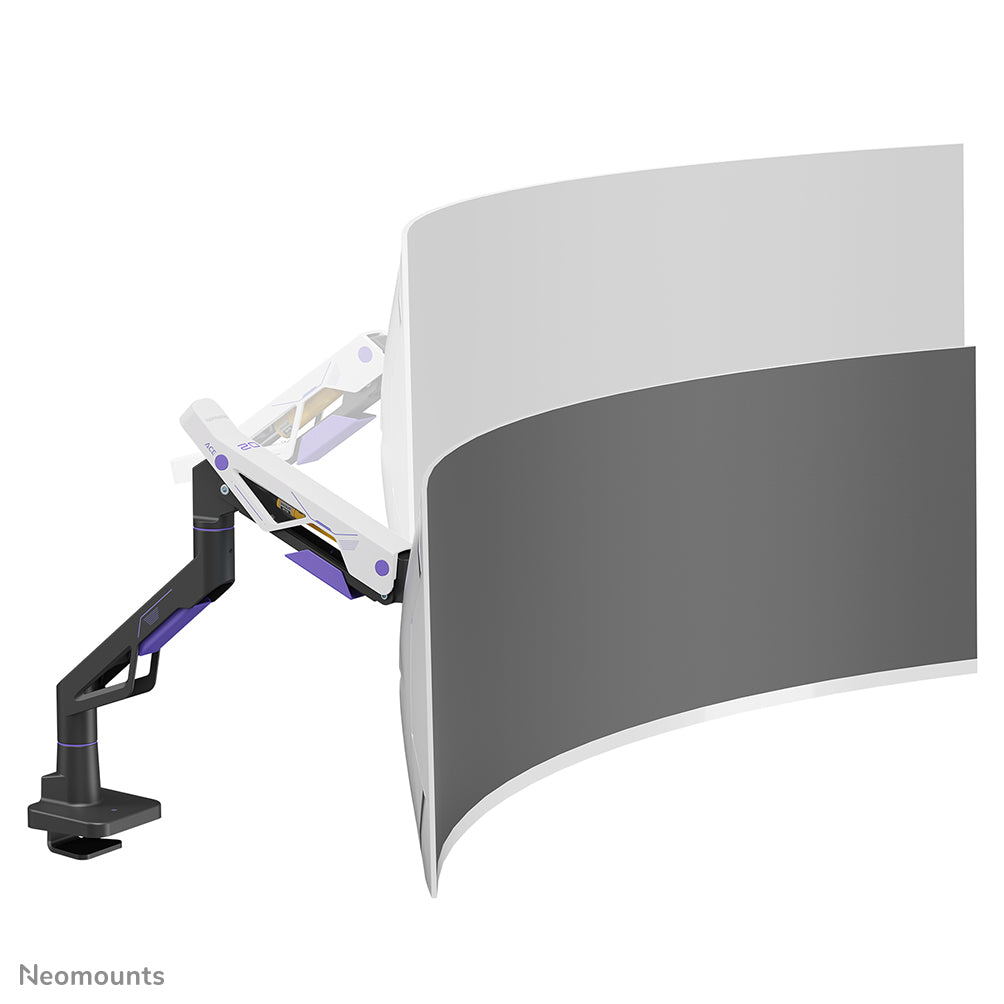Neomounts DS70-256BL1 – Monitorarm – bis 57", 30 kg, Gasfeder, Präzisionsneigung, 180°-Stopp, schwarz