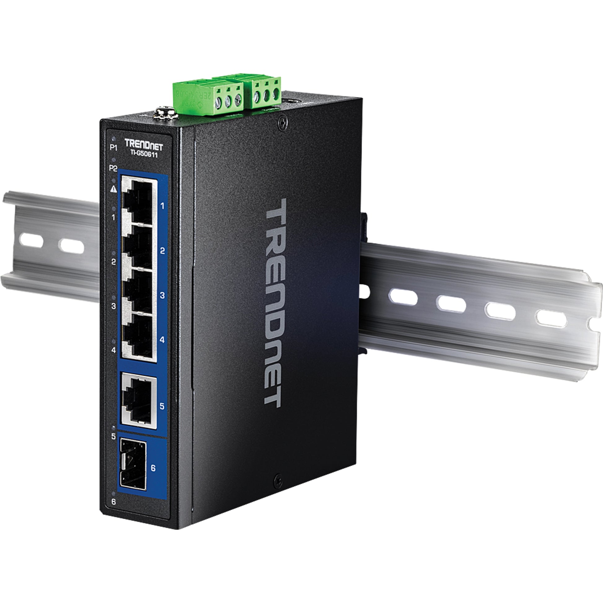 TRENDnet TI-G50611 – Unmanaged Switch – 4× 2,5G, 1× 10G, 1× SFP+, DIN-Rail