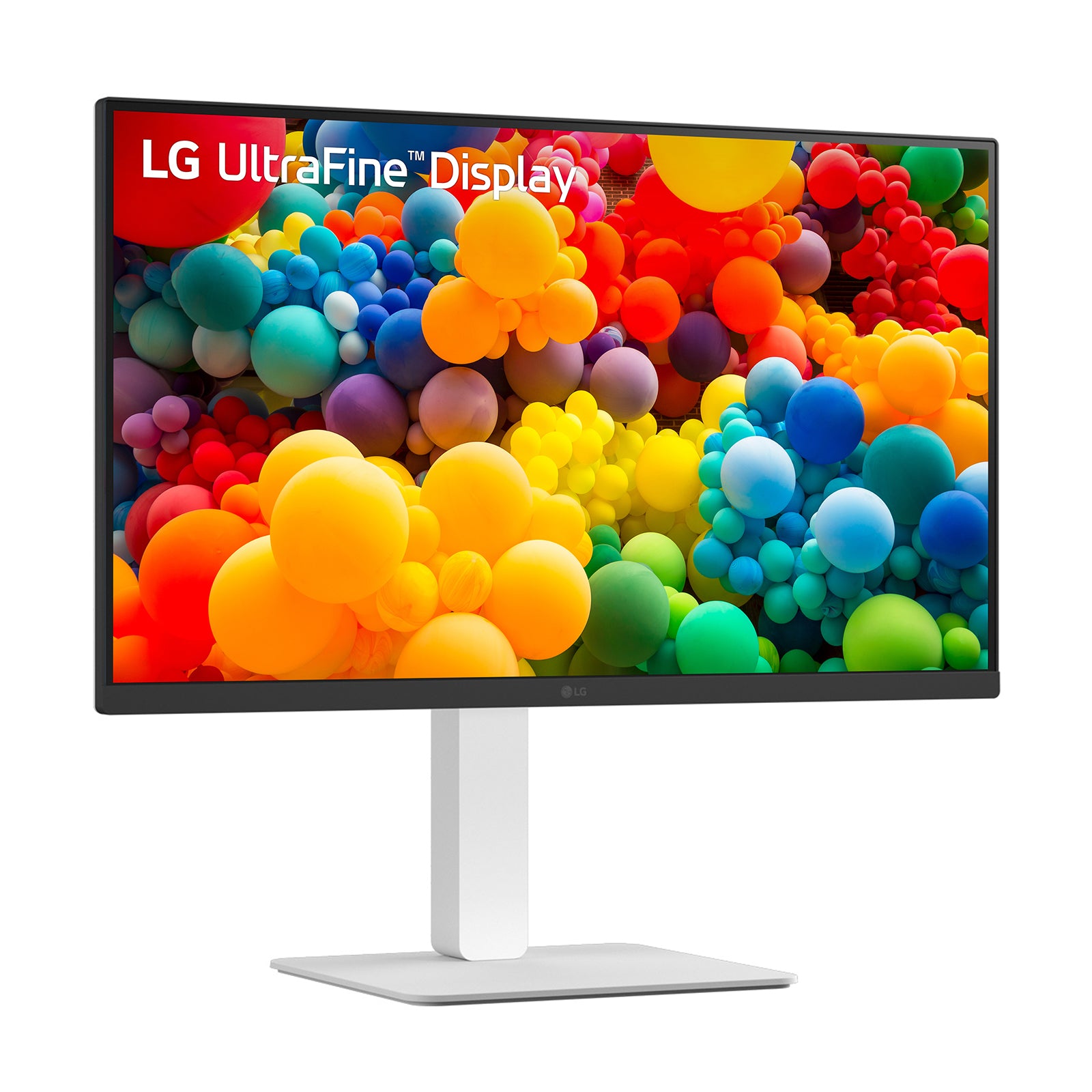 LG 27US550-W – Monitor, 27" 4K UHD (3840 × 2160), IPS, 60 Hz, 300 cd/m², VESA 100 × 100, Weiss
