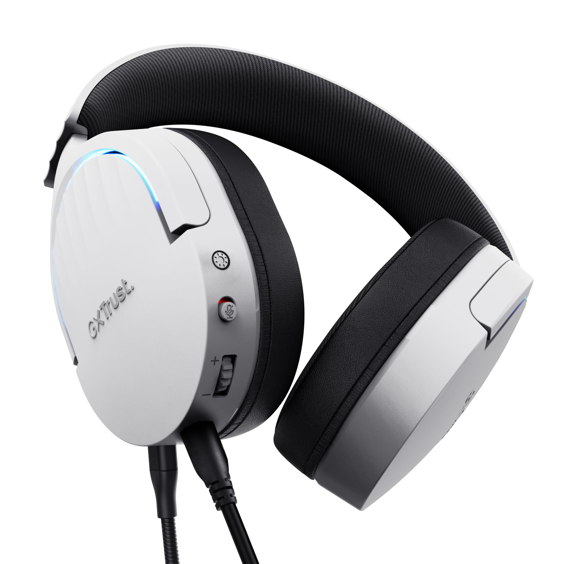 Trust GXT490 FAYZO Gaming-Headset – Over-Ear, Stereo, Verkabelt (USB-A), ANC, Weiss