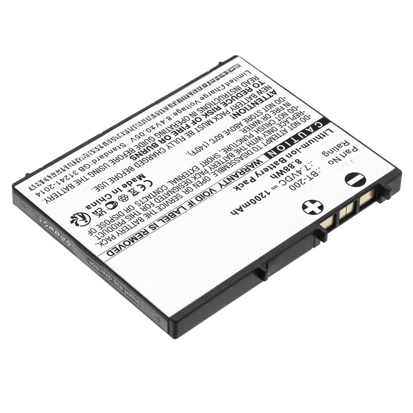 CoreParts Akku 1200 mAh 7,4 V – für Brother mobile Drucker, MBXPR-BA100
