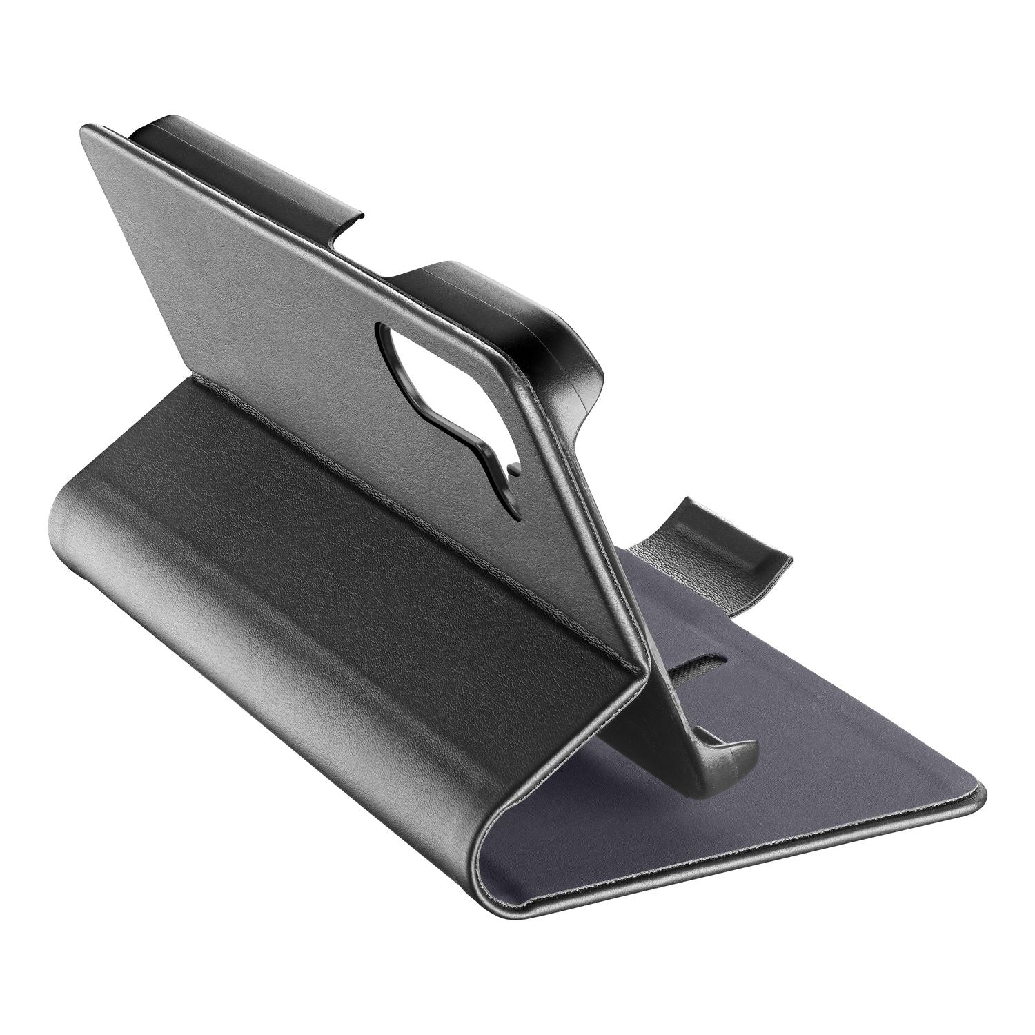 Cellularline Book Case 3 Folio – für Samsung Galaxy S26+, mit Ständer, mit Kartenfach, PU, Schwarz
