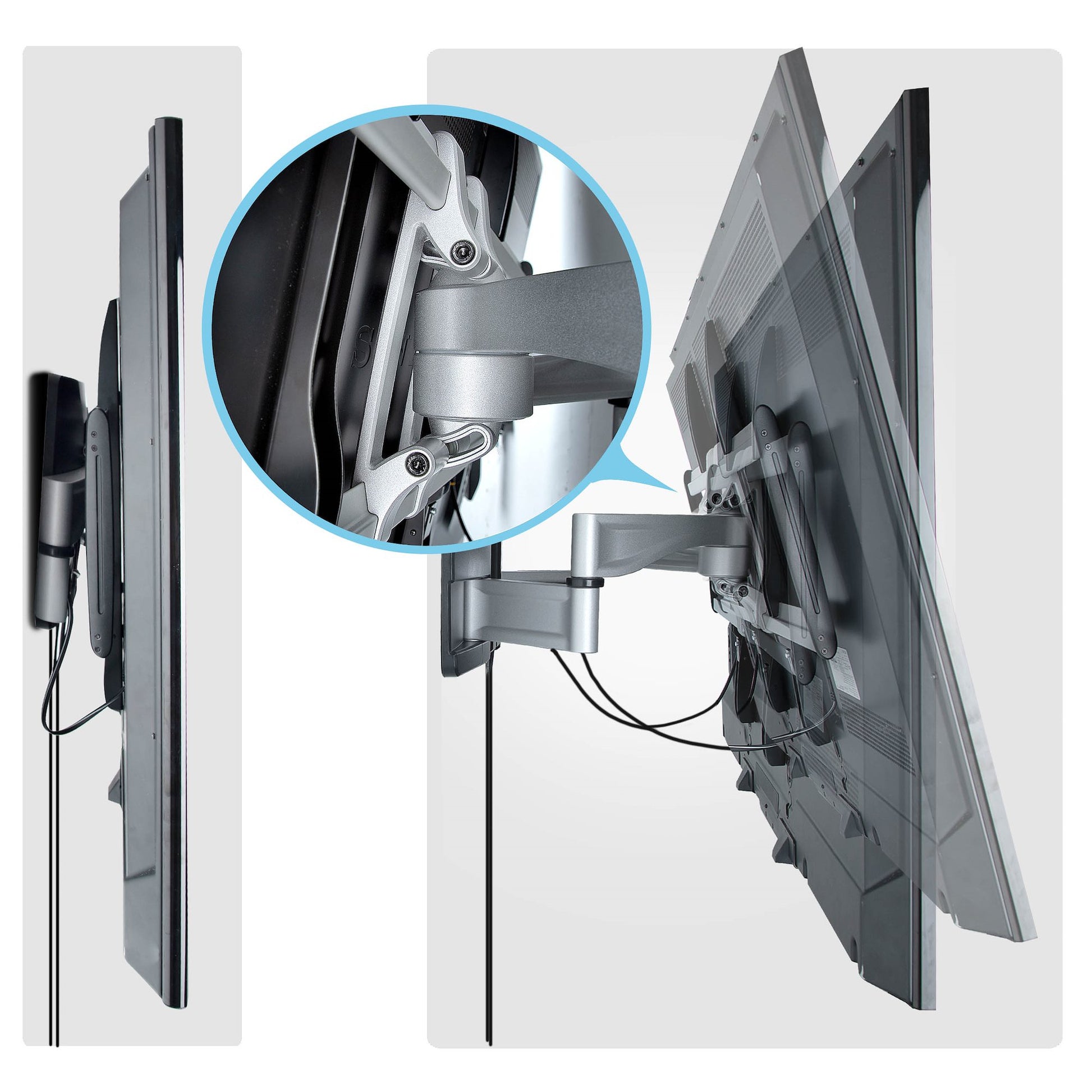 StarTech.com Wandhalterung – Vollbeweglich – 32–100" – VESA 200×200–800×500 – bis 85 kg – 100AP1-TV-WALL-MOUNT