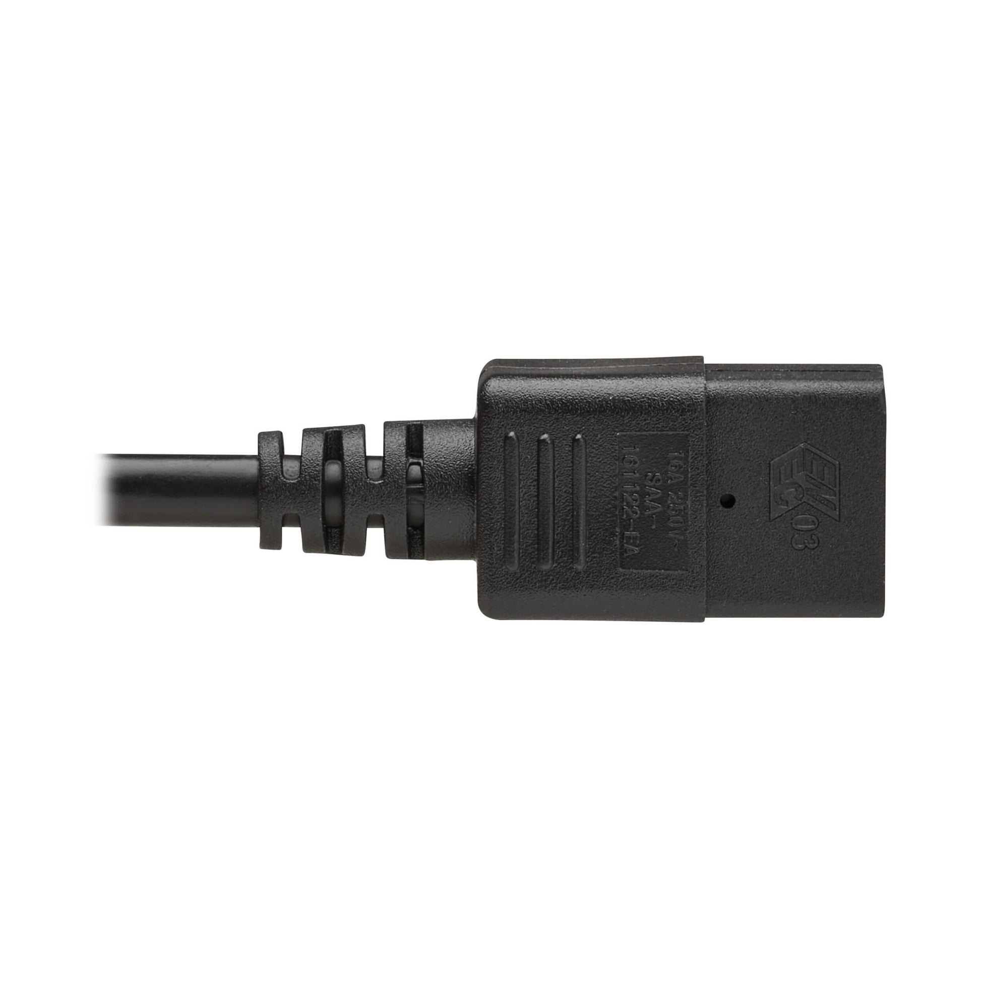Eaton Netzkabel, IEC C20 auf IEC C19, H05VV-F, 16 A, 2 m
