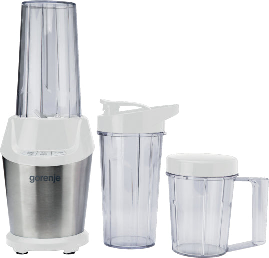 Gorenje Smoothie-Mixer BN1000E – 0,75 l, 1000 W, spülmaschinenfest – weiss/silber