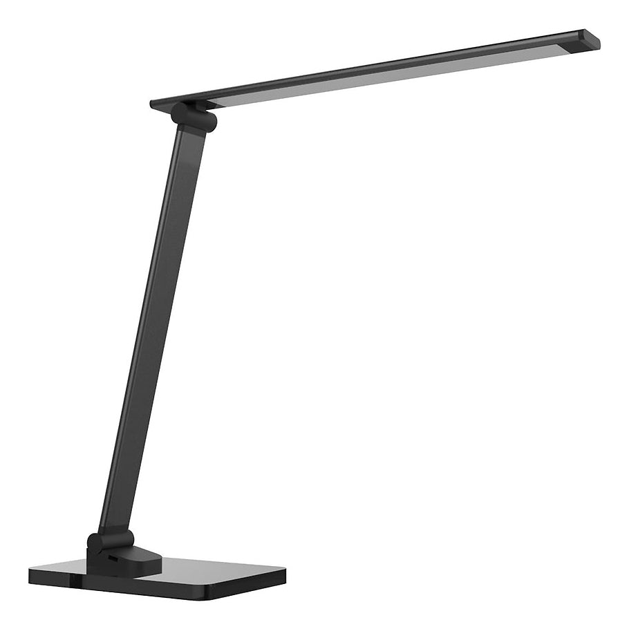 Unilux Tischleuchte POPPY – LED 5 W, 420 lm, 3000/4000/6000 K (einstellbar), dimmbar, USB – Schwarz