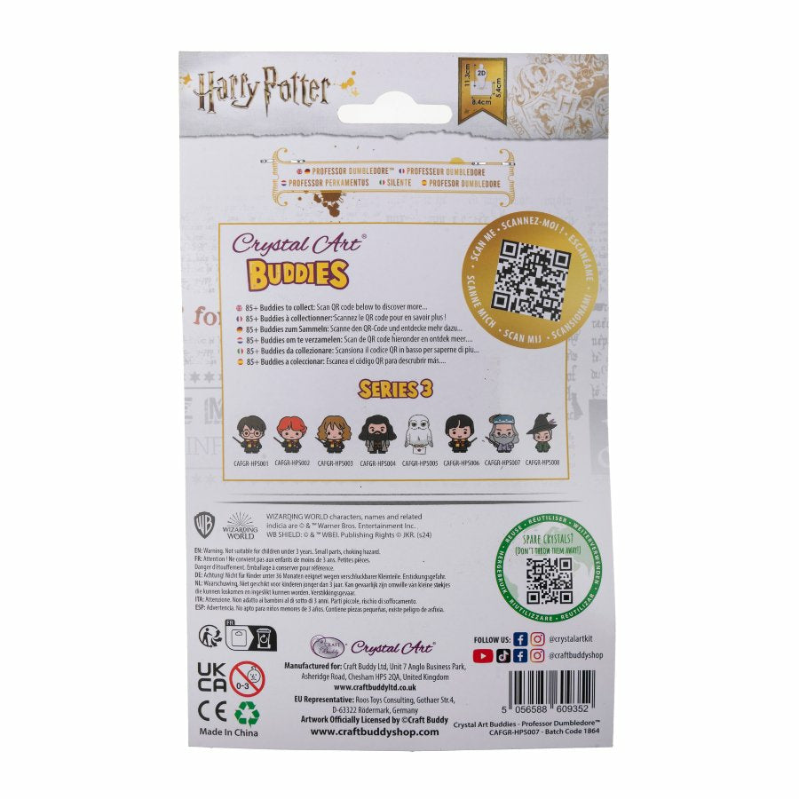 CRAFT Buddy Crystal Art Buddy – Diamond Painting Set – Professor Dumbledore – 8 × 11 cm – ab 6 Jahren
