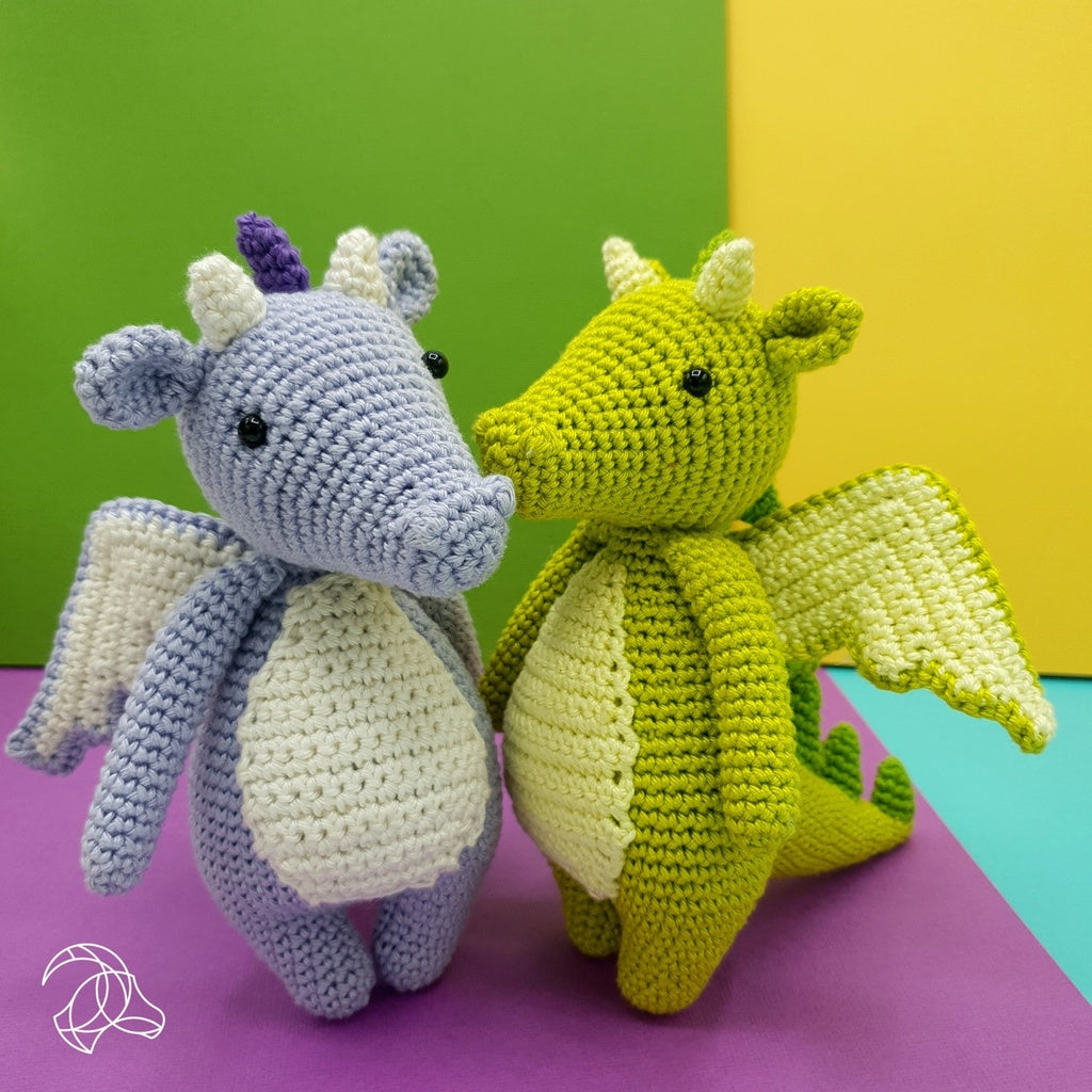 Hardicraft Syl Häkelset Drache – 18 cm, Lila
