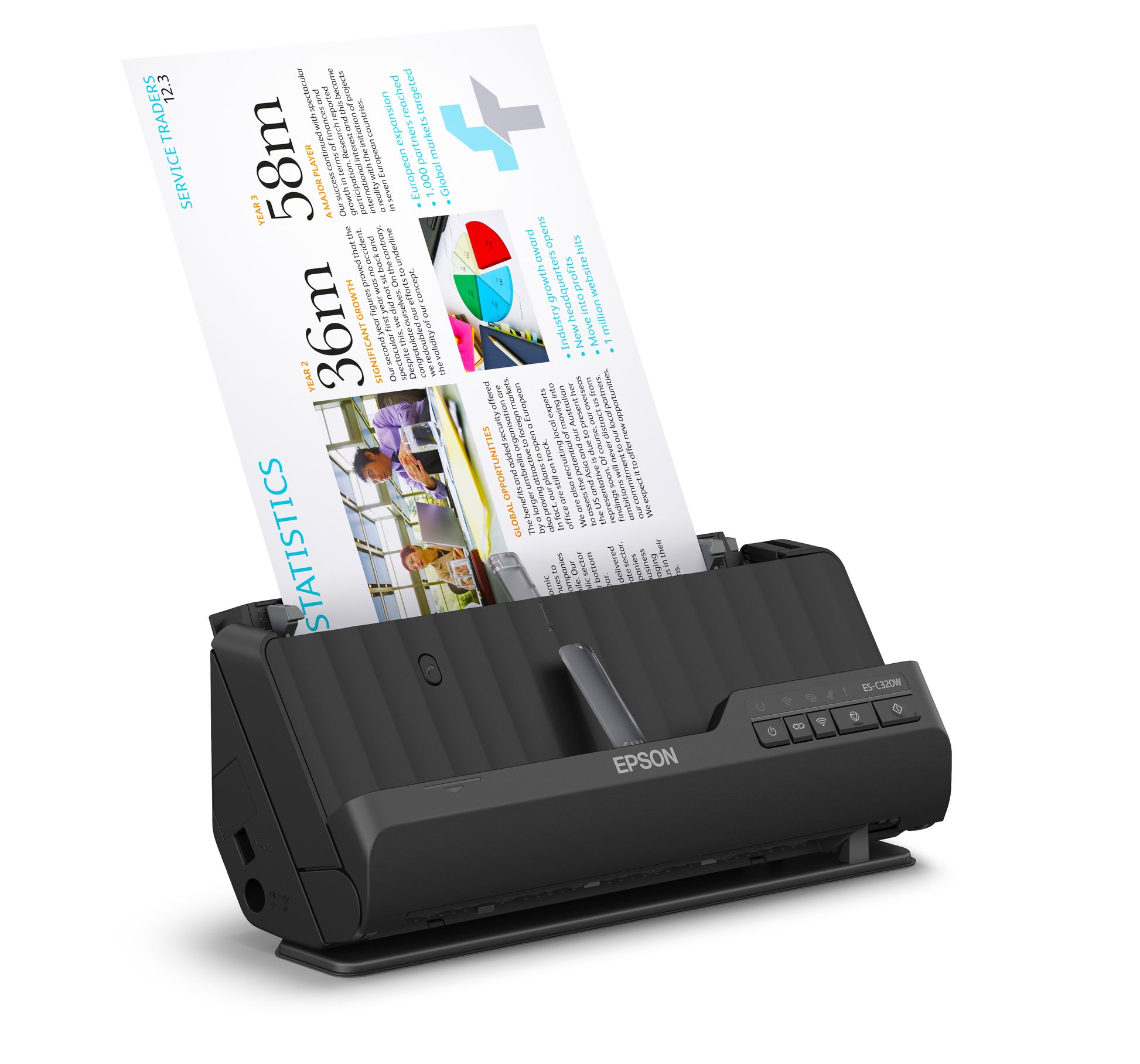 Epson Es-C320W – Dokumentenscanner, A4, 600 dpi