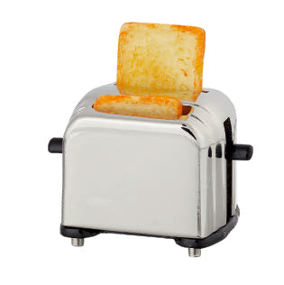 HobbyFun Sticker, Toaster, silber, 20 mm × 15 mm