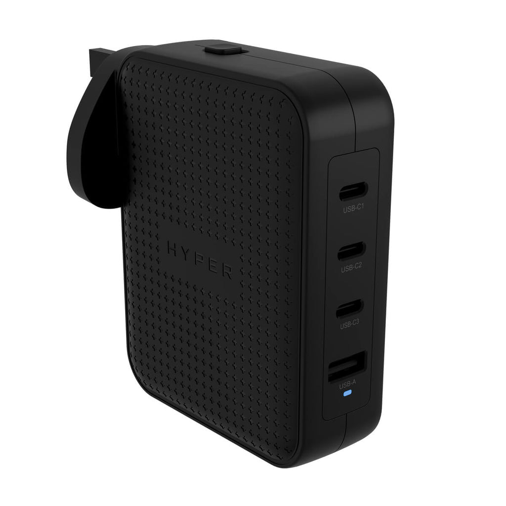 HYPER Netzteil – 140 W, 3× USB-C + 1× USB-A, PD, QC, PPS – für Gaming-Controller, Handy, Netbook u. a.
