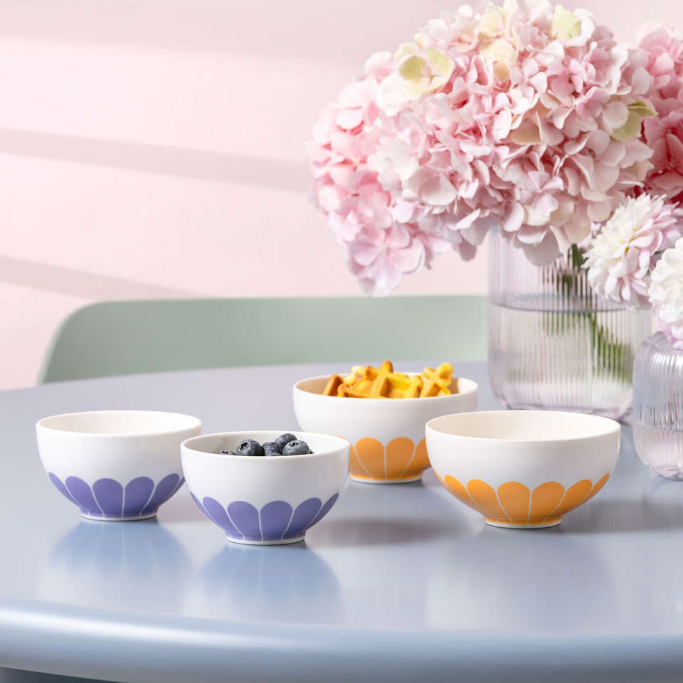 Villeroy & Boch Suppenschale Fleur – 320 ml, Ø 12,9 cm, H 6,6 cm, Porzellan