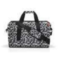 Reisenthel Umhängetasche Allrounder L – 30 l, Polyester, Leo Nero, 48 × 39,5 × 29 cm
