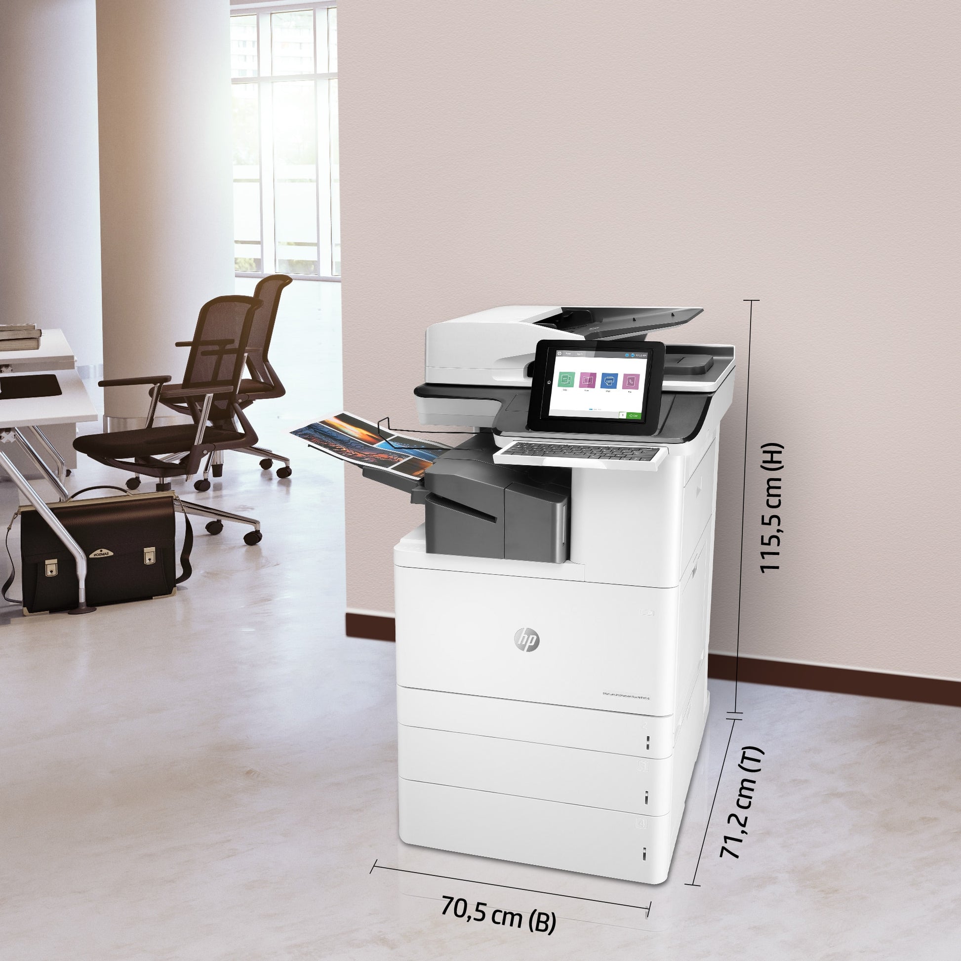 HP Color LaserJet Enterprise MFP M776 – Farblaser-Multifunktionsdrucker, A3, 4-in-1, Duplex, ADF, WLAN/LAN