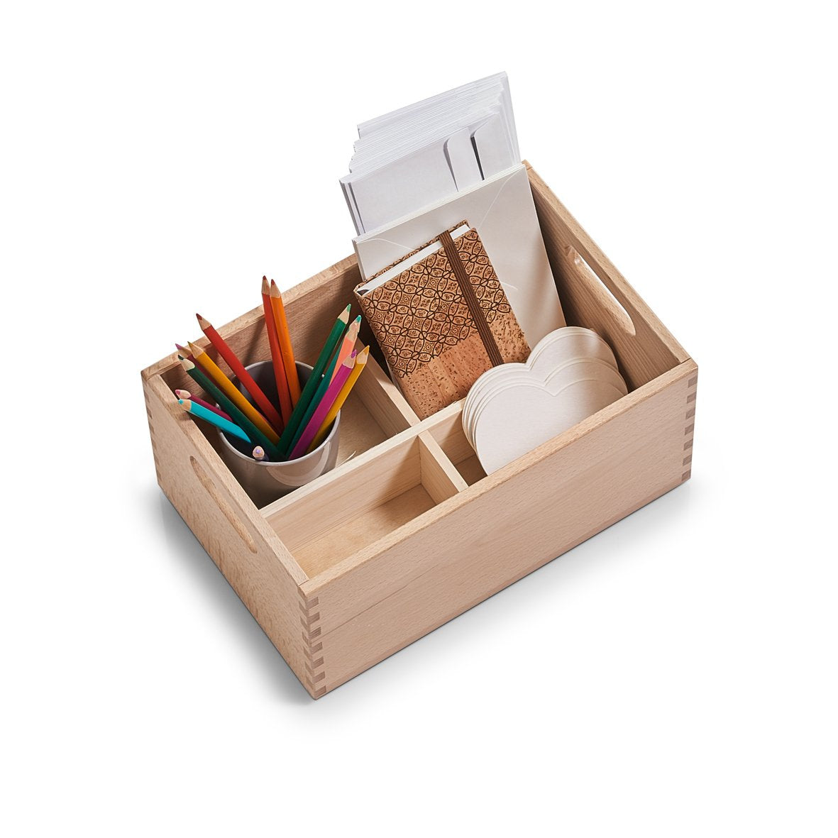 Zeller Present Aufbewahrungsbox ohne Deckel – Holz – Braun – stapelbar, mit Griff – 200 × 150 × 300 mm