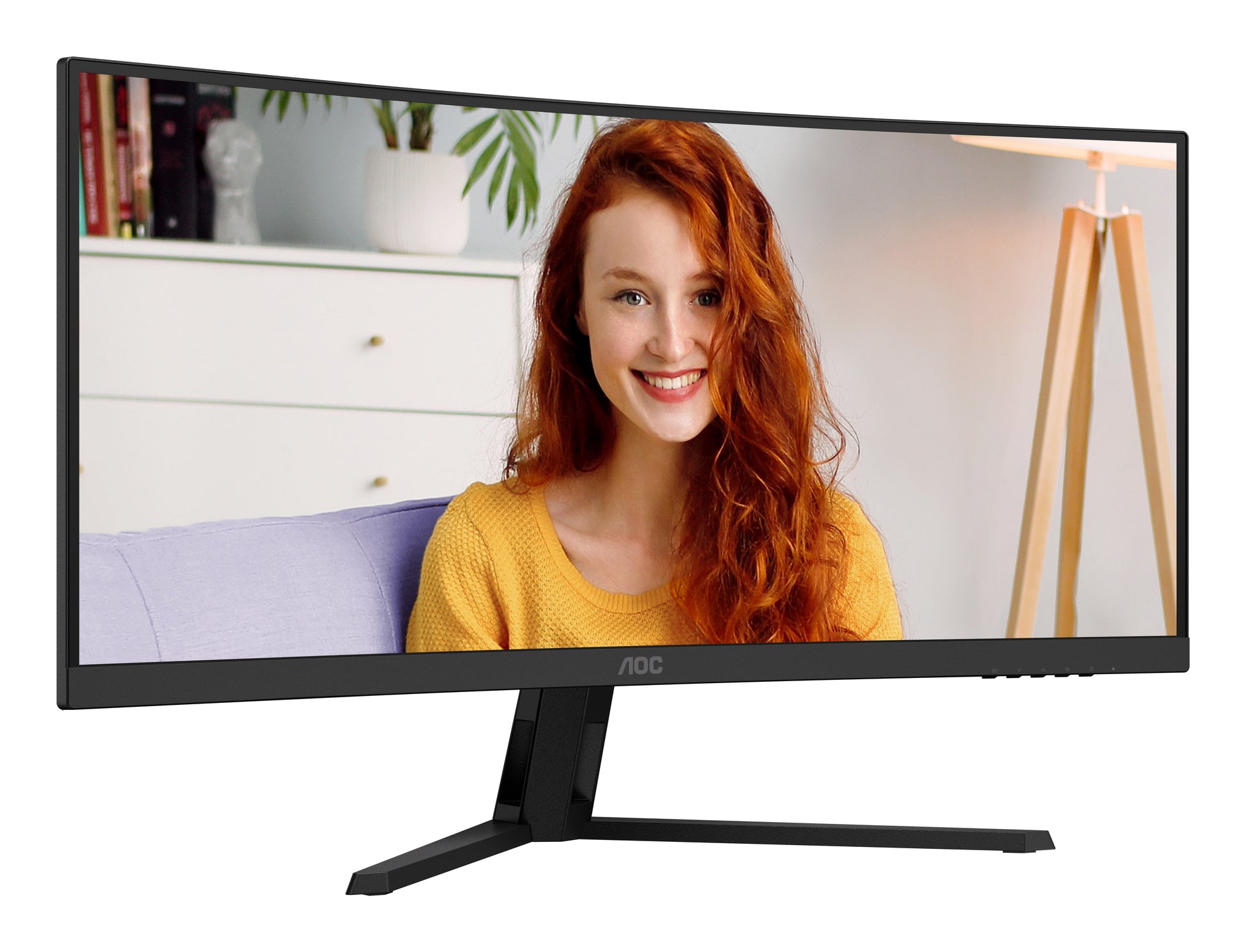 AOC CU34B3E – 34" Gebogener 1500R, 3440 × 1440 (UWQHD), VA, 120 Hz, HDR10