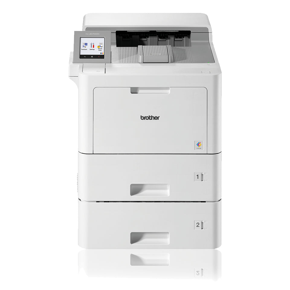 Brother HL-L9470CDNT – A4, Farbe, Duplex, 40 S./Min., 2400 × 600 dpi, LAN/USB, Papier: 1120 Blatt