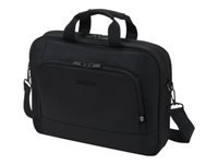 DICOTA Notebook-Tasche bis 14,1" – Trolley-Band, abnehmbarer Schultergurt – Schwarz