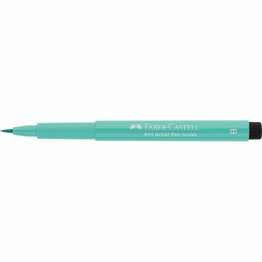 Faber-Castell Pitt Artist Pen Brush – Pinselspitze, 2,5 mm, pigmentiert, wasserfest, Phthalogrün