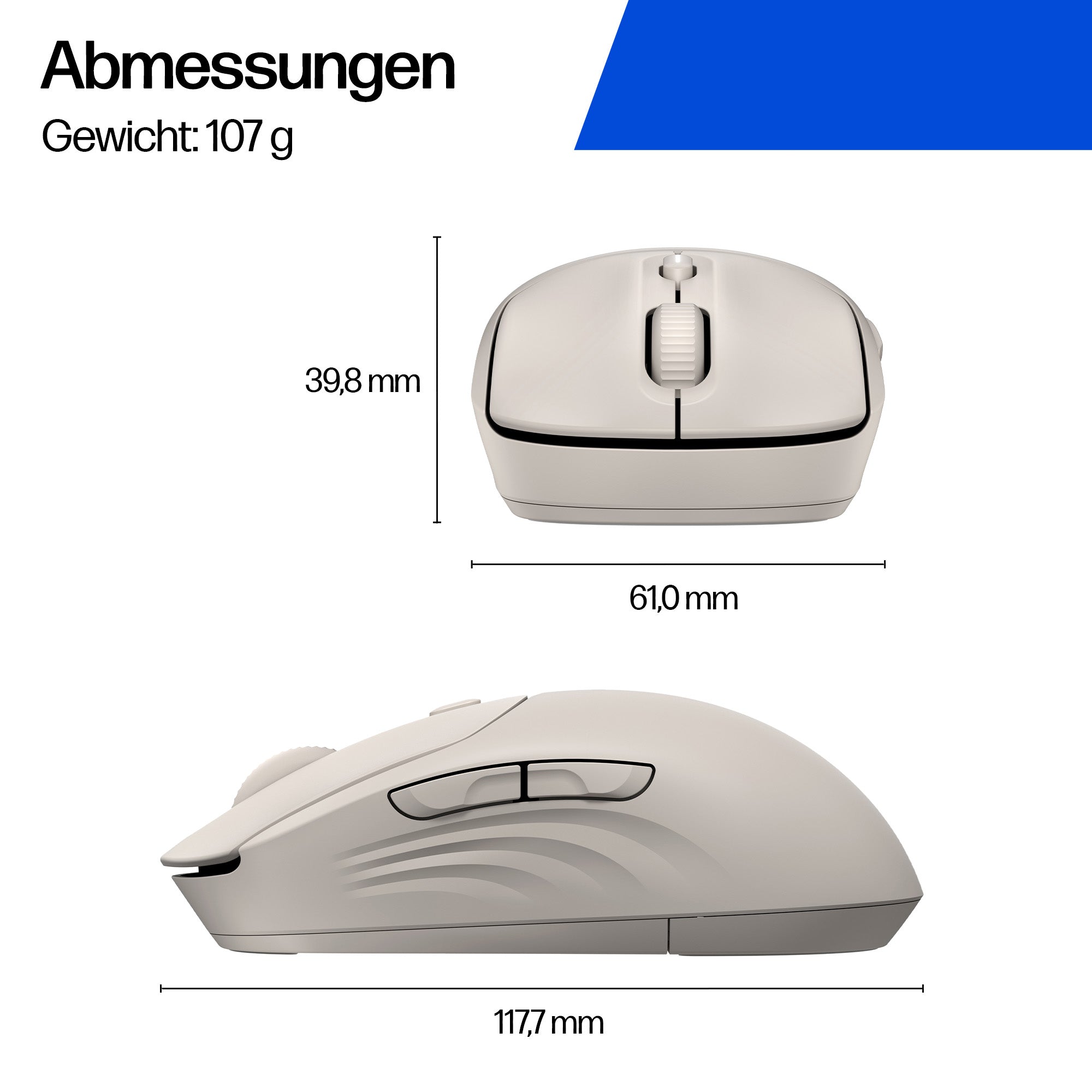 HP 400 – Maus – Kabellos (Bluetooth/2,4 GHz), 6000 DPI, Beidhändig, Pink