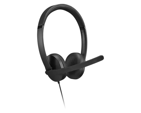 Lenovo Office-Headset – Over-Ear, Stereo, Kabel (USB-A), Schwarz
