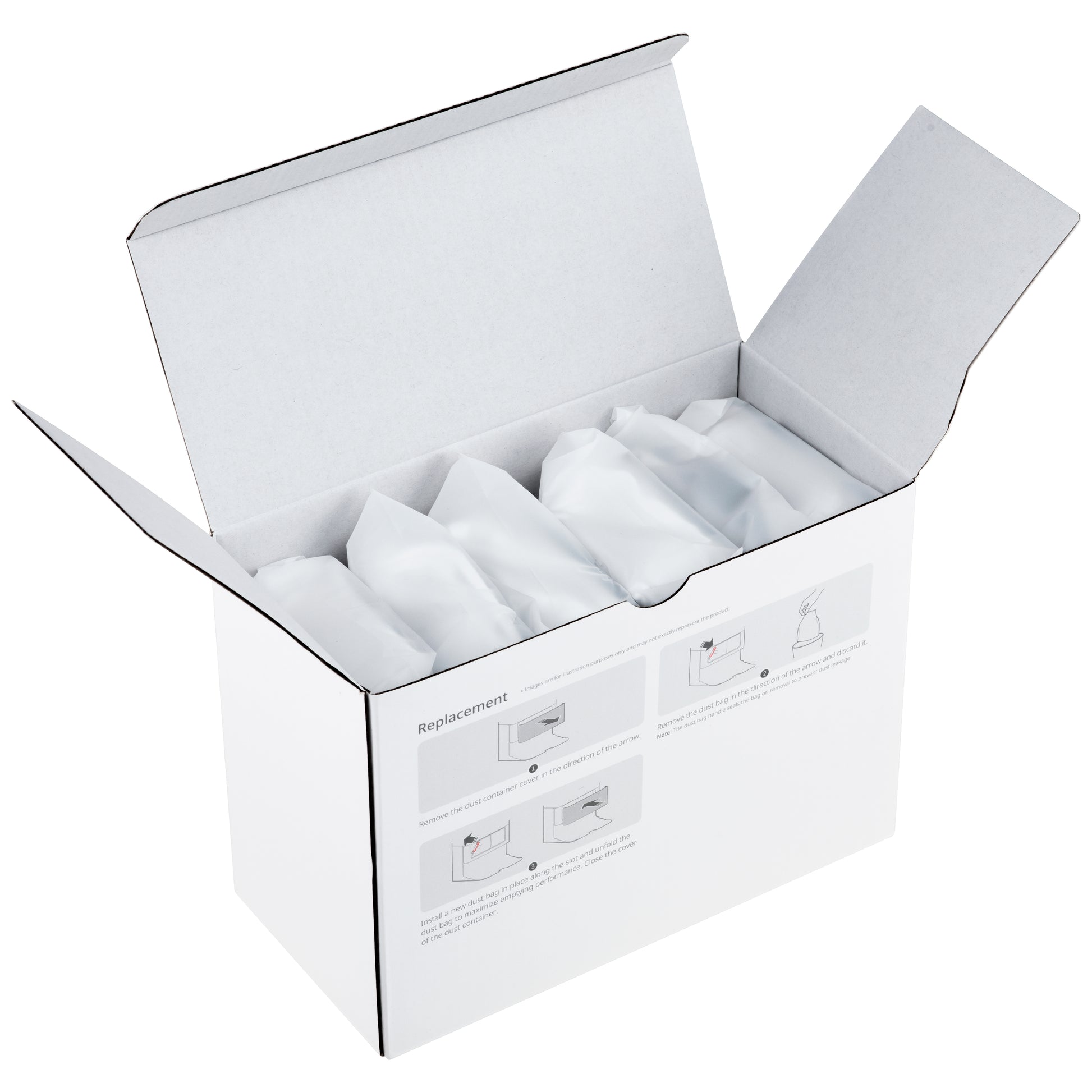 Roborock Staubsaugerbeutel – für S8 MaxV Ultra/S8 Max Ultra/Qrevo – 6 Stk. – Grau