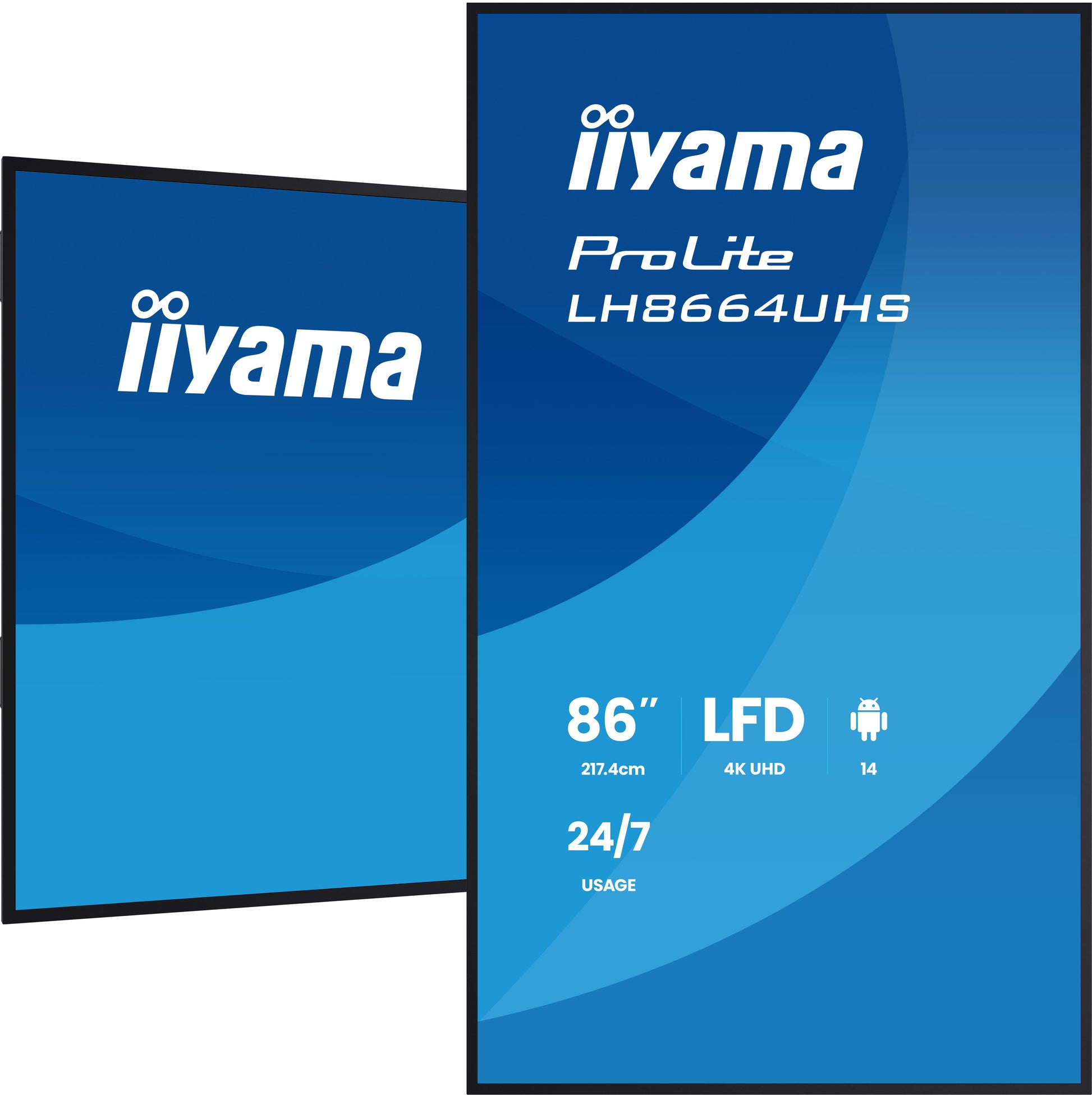 iiyama LH8664UHS-B3AG – 86", Ultra HD 4K, IPS