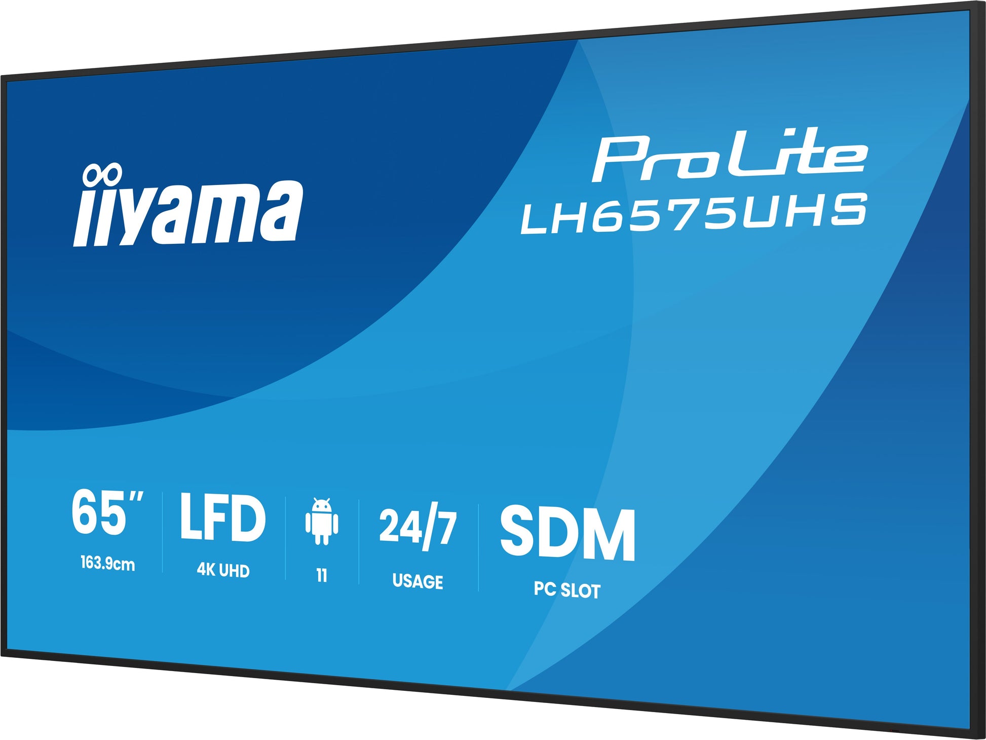 iiyama ProLite LH6575UHS-B2AG – Signage-Display, 64,5", Ultra HD 4K, 500 cd/m²
