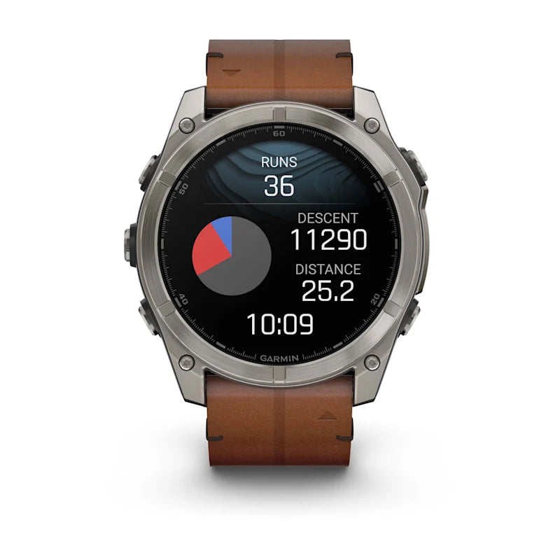 Garmin Fenix 8 AMOLED Sapphire – GPS-Smartwatch – 51 mm, 1,4", Saphirglas, 100 m, Bare Titanium