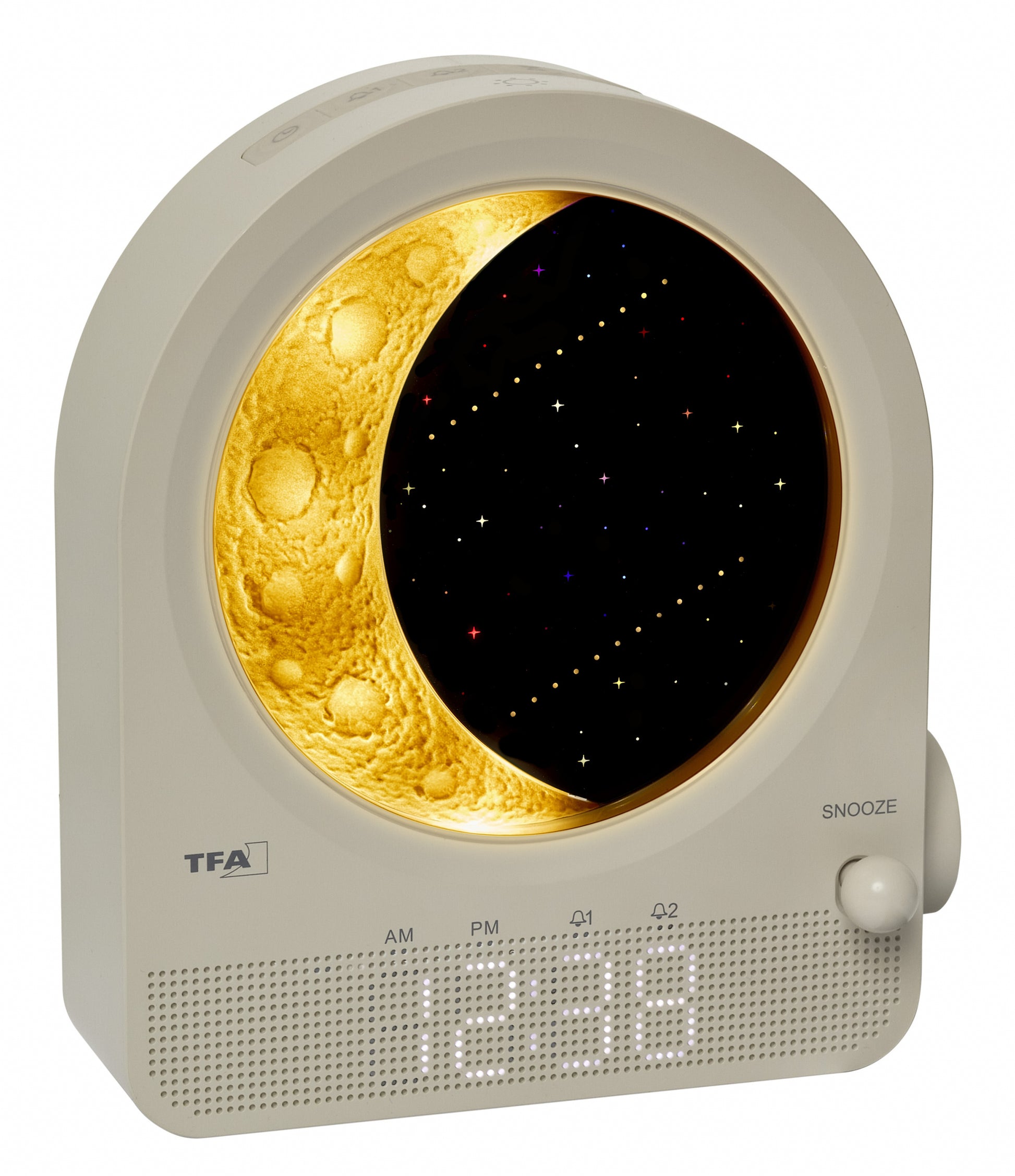TFA-Dostmann TFA Dostmann Lichtwecker – digital – 16,0 × 18,4 × 6,9 cm, hellgrau, USB, Schlummerfunktion