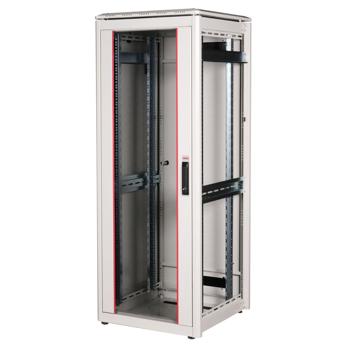 ROLINE Pro – 19" Netzwerkschrank 32U, IP20, abschliessbar, 600 × 600 × 1609 mm, lichtgrau, Stahl