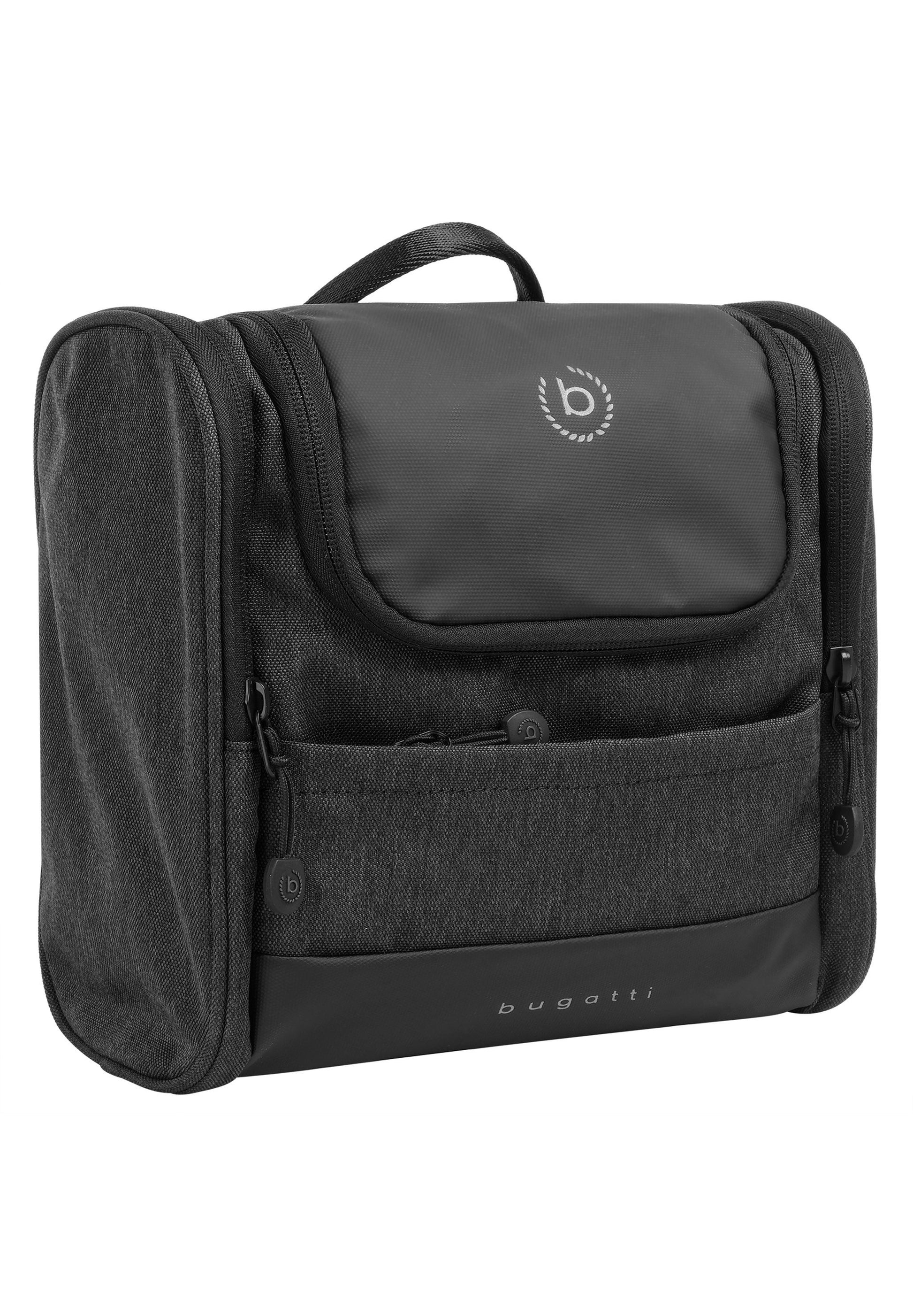 Bugatti cases Bugatti – Kulturbeutel – 230×220×100 mm – Anthrazit, Soft Shell – 1 Stk.