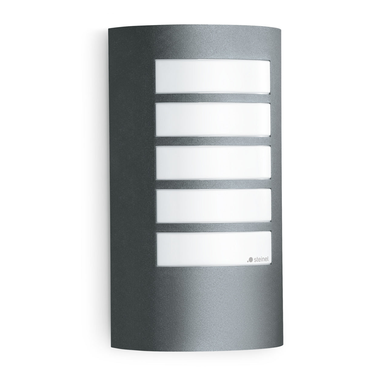 STEINEL Aussenwandleuchte L 12 ANT – 15,5×27,2 cm – 60 W – IP44 – Netzbetrieb – Anthrazit – Kunststoff