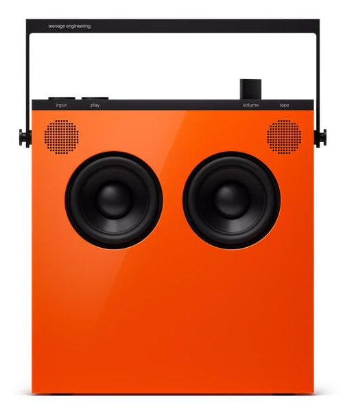 Teenage Engineering OB-4 – Radio-/Internet-Radio-Lautsprecher – FM, Akkubetrieb, 3,5 mm Klinke, Orange