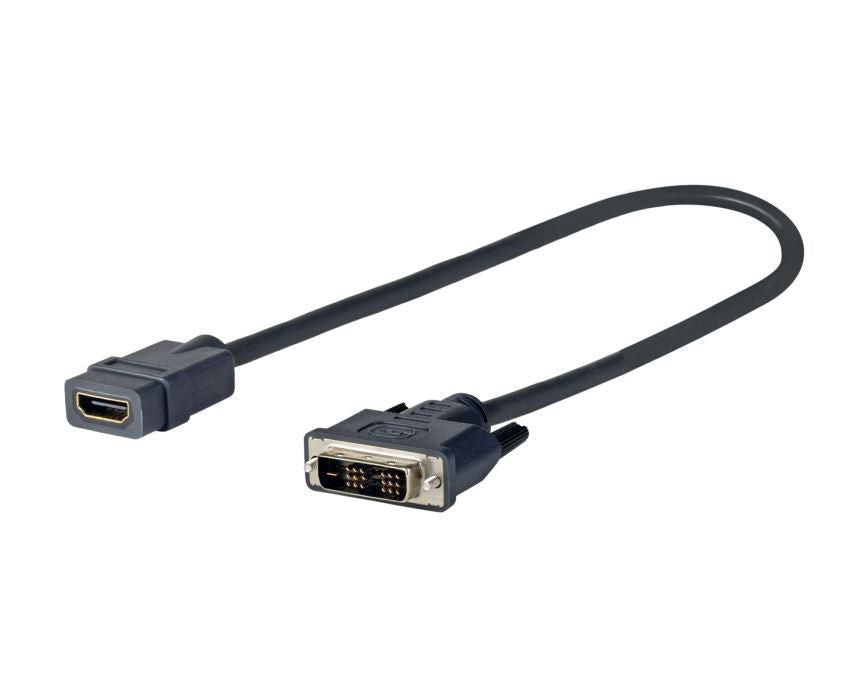 Vivolink PRO DVI Adapter DVI-D zu HDMI – 2560 × 1600 @ 60 Hz, 0,2 m, HDMI 1.4, HDCP 2.2 – Schwarz