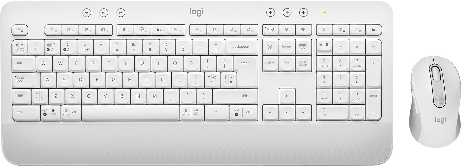 Logitech Signature MK650 – Tastatur, kabellos (Bluetooth), RU-Layout (RU), Grau