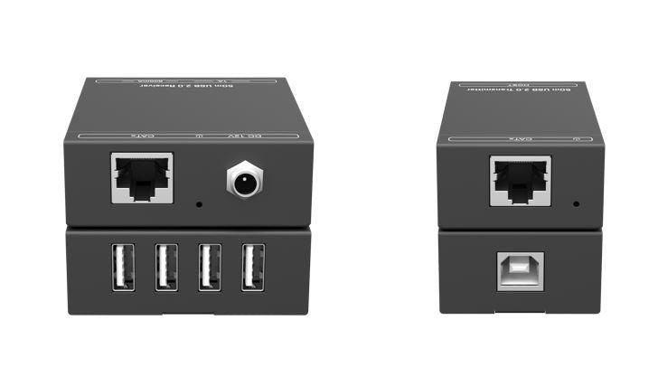 Vivolink VLUSBEXT50 – 4-Port USB 2.0 KVM-Extender-Set über Cat 7 – bis 50 m
