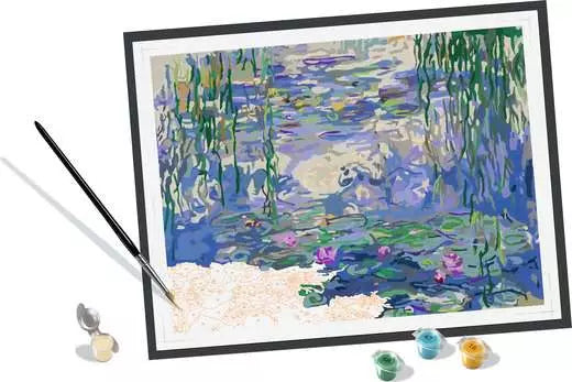 Ravensburger Malen-nach-Zahlen-Set – Monet Seerosen – 40 × 30 cm – ab 12 Jahren