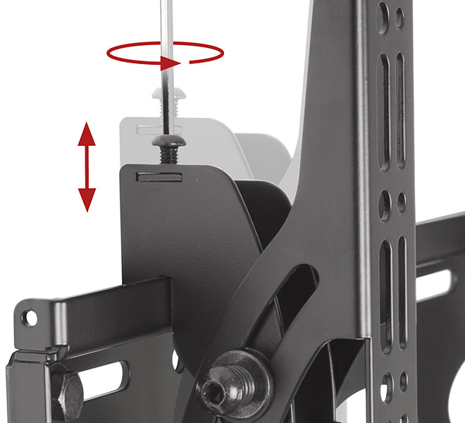 B-Tech Deckenhalterung – 39–65" – VESA 400×400–600×400 – bis 50 kg, Teleskopmast, neigbar – BT8424