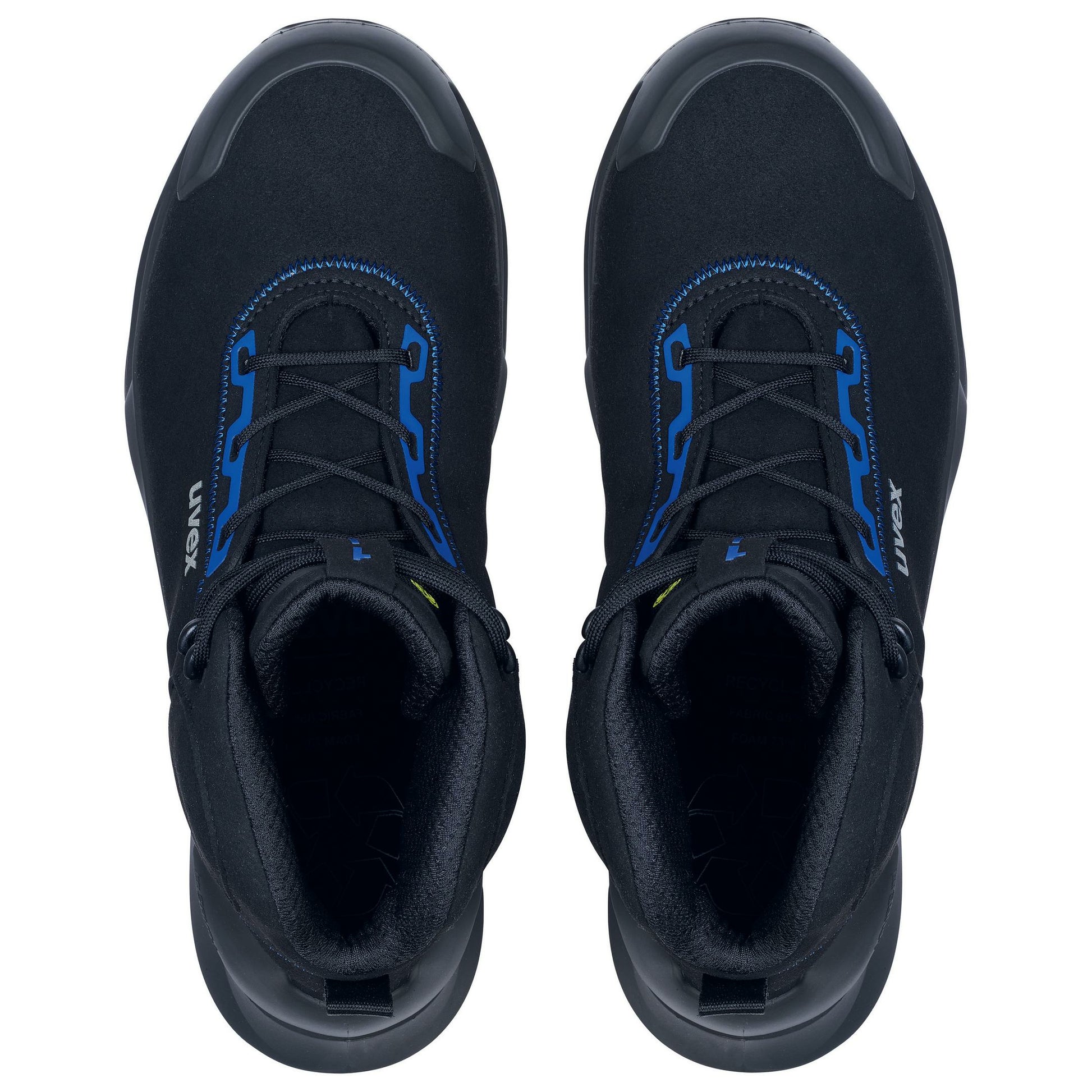 Uvex 1 x-craft Sicherheitsstiefel S2 – Schwarz/Blau – Grösse 46, Weite 11