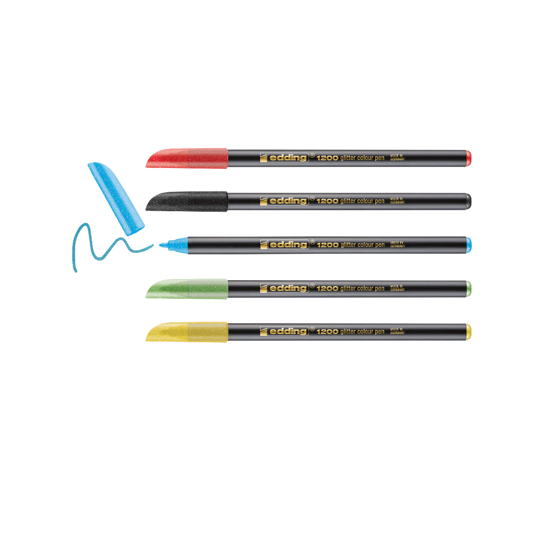 Edding Filzstifte, Strichbreite 3 mm, 5 Farben