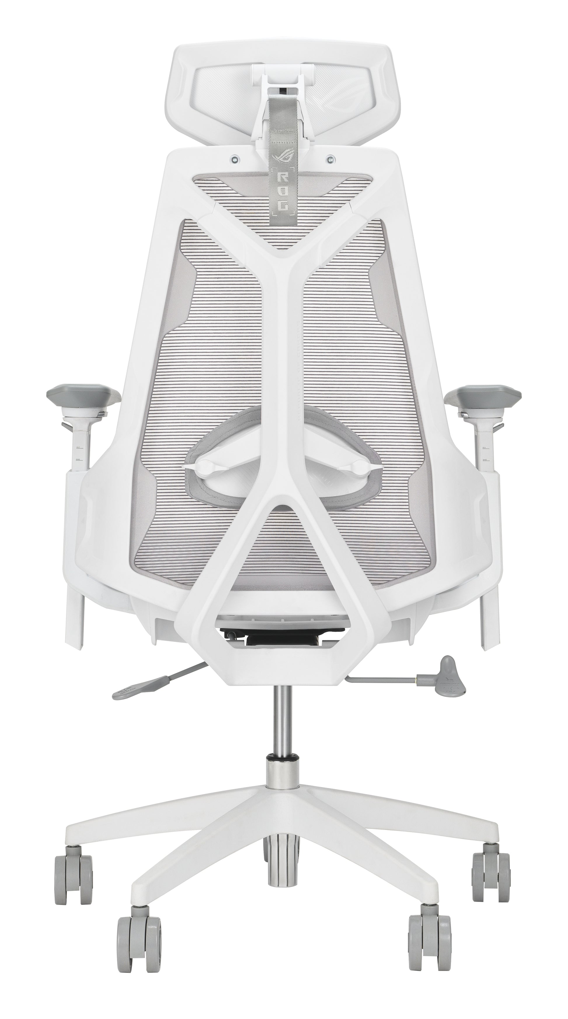 ASUS ROG Destrier Ergo Core Gaming-Stuhl – Netz – Weiss, 3D-Armlehnen, Nacken-/Lendenkissen, bis 136 kg