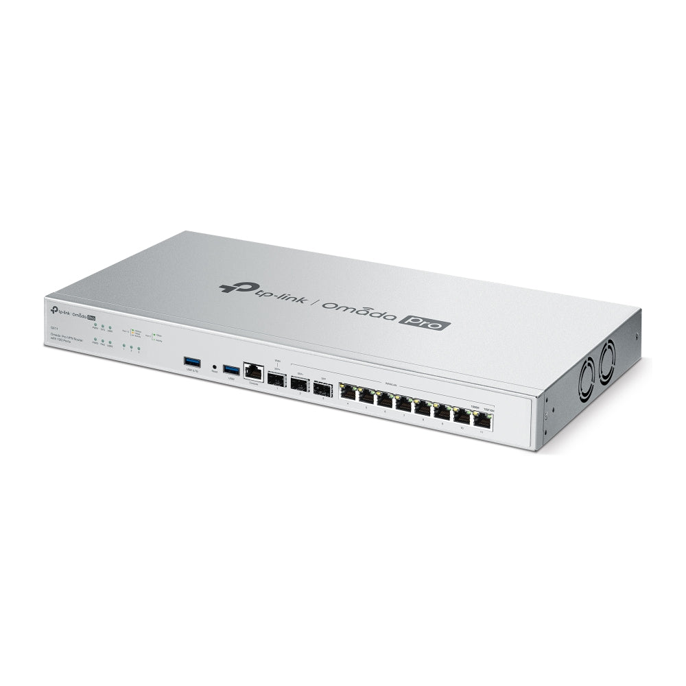 TP-Link G611 – VPN-Router – 8×GbE, 2×10G RJ45, bis 10×WAN, 500×IPsec, 1U