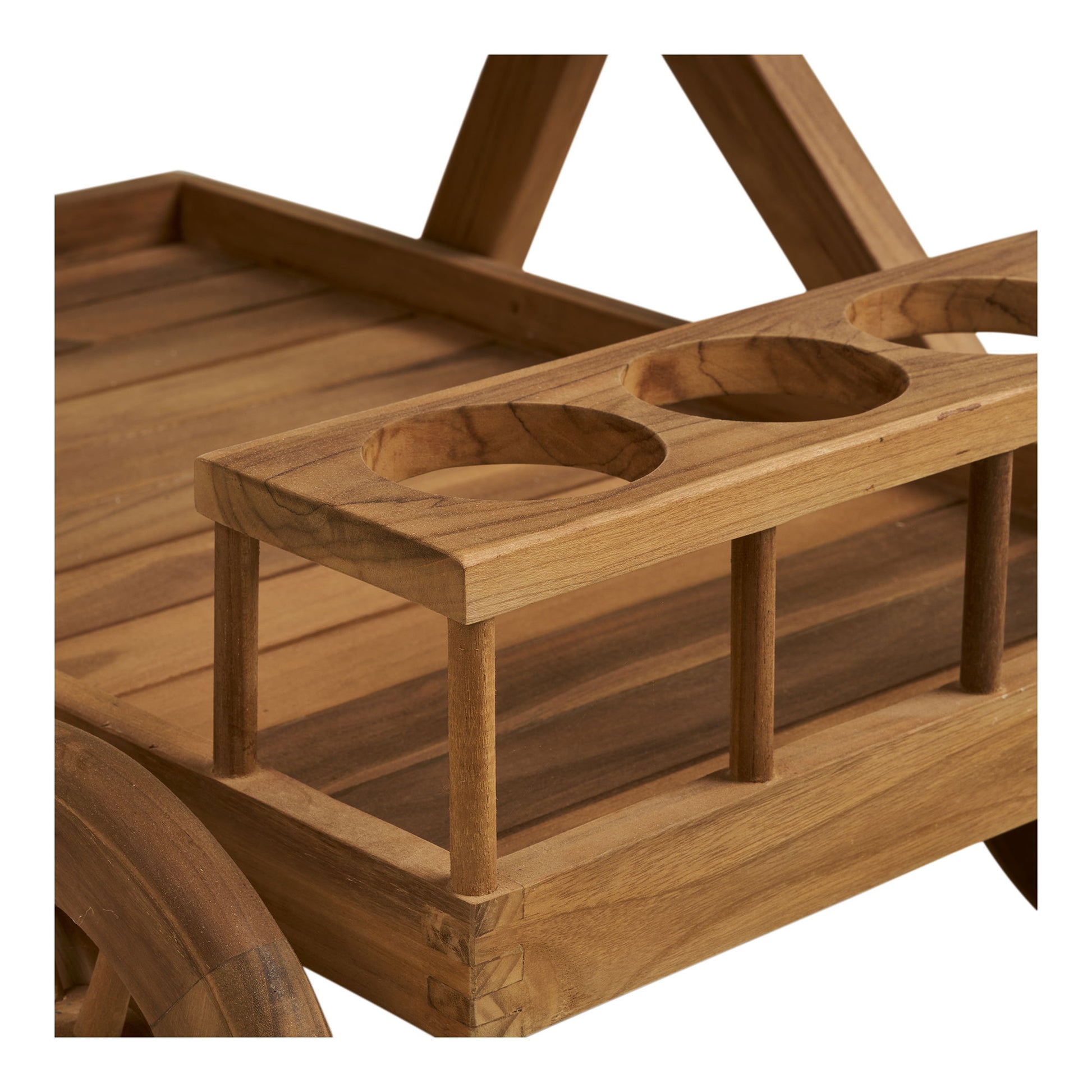 House Nordic Trolley Pasaku – Nature – Teak – 86 × 50 × 81 cm