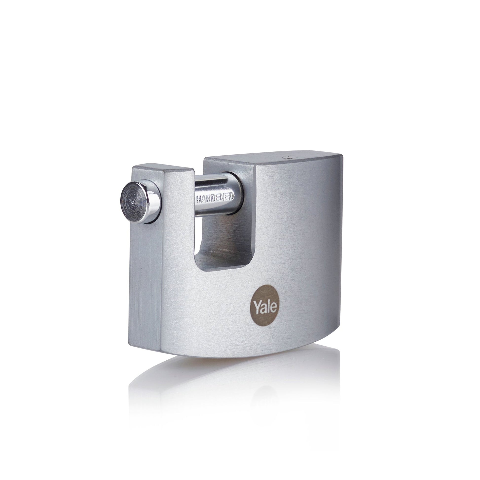 Yale Y124B Mechanisches Vorhängeschloss – Stahl, Bügel H×B 10×18 mm, Ø10 mm, Sicherheitsstufe 3, Aussen, Silber