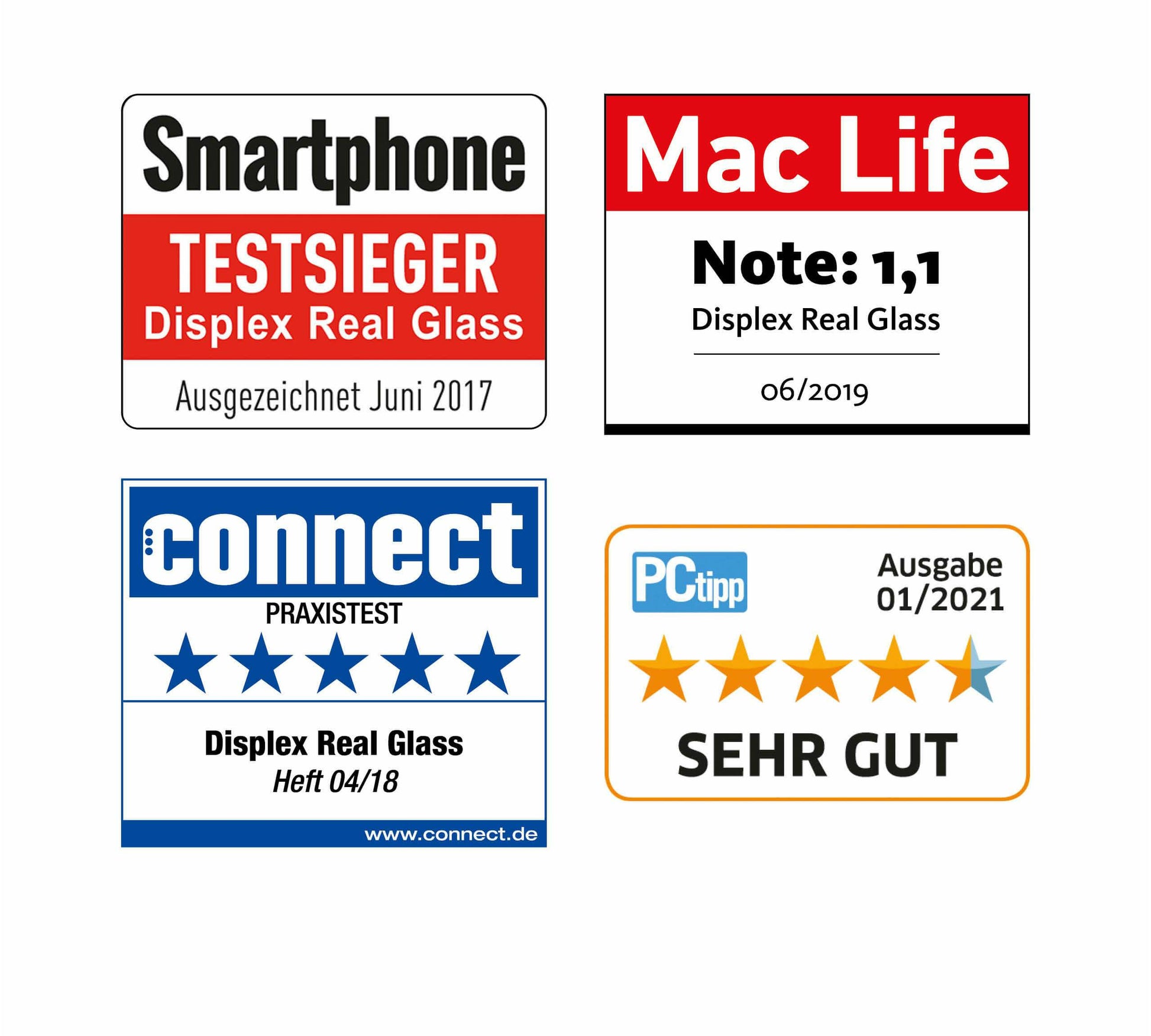E.V.I. Displayschutzglas – für Samsung Galaxy A54 5G, Hartglas, 10H, Transparent – 1er-Pack