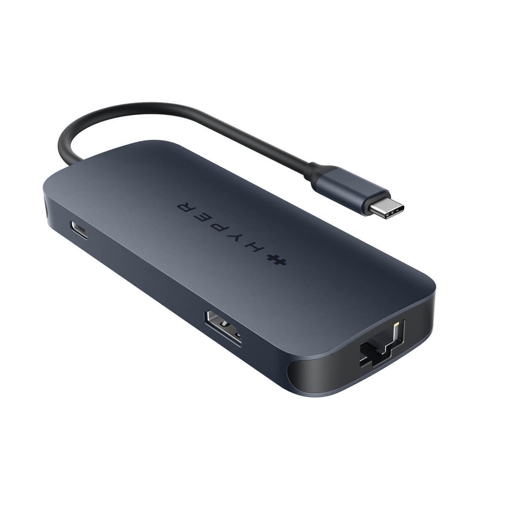 Targus HD4004GL Multiport-Adapter – USB-C, 1× HDMI, 2× USB-A, 2× USB-C, 140 W PD, GbE, für Windows/Mac