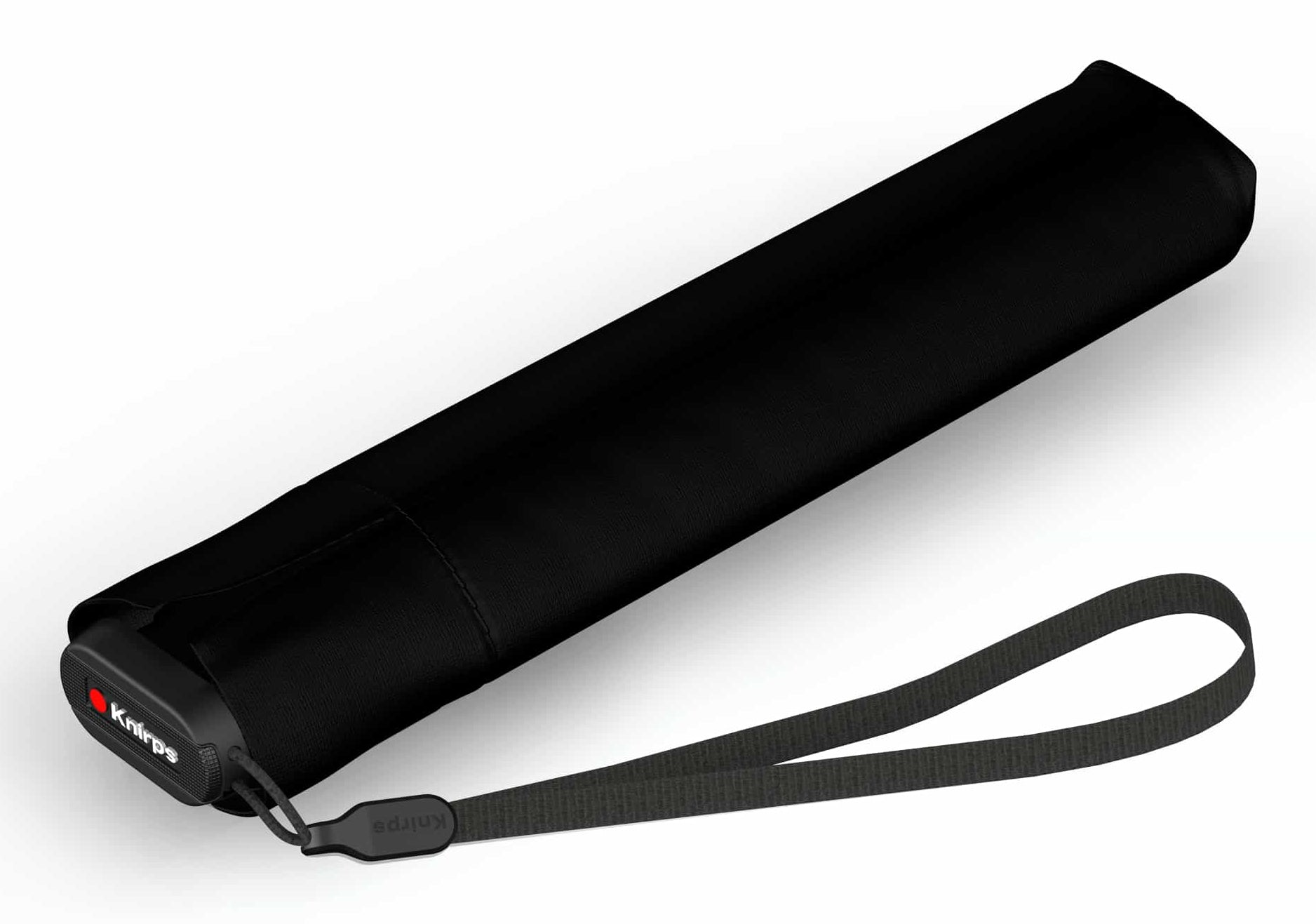 Knirps Taschenschirm US.050 – manuell, Ø 90 cm, L 21 cm – schwarz – HeatShield-Beschichtung, windfest